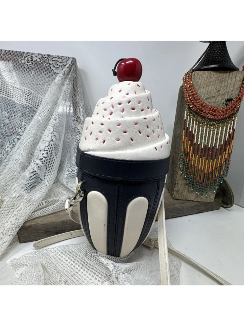 Kate Spade New York Ice Cream Sundae Crossbody Purse with Adjustable Strap